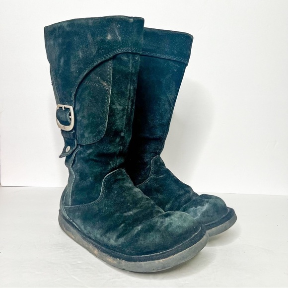 Ugg Cargo III Pocket Zip Buckle Side Back Zip Black Winter Sherpa Boots Snow - Picture 1 of 5